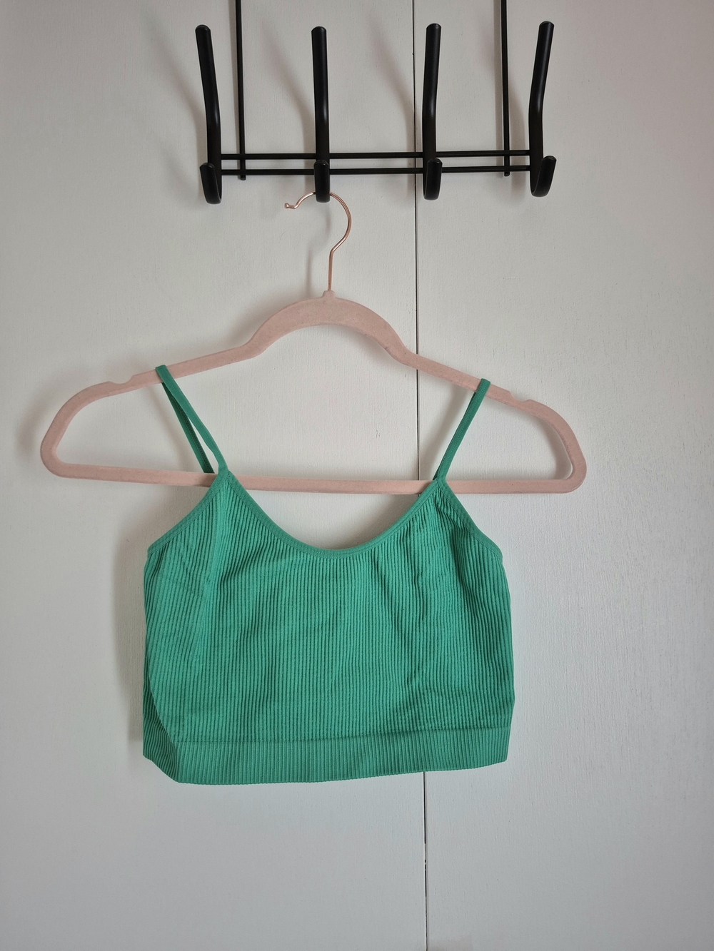 Ardene Emerald Green Ribbed Cropped Cami